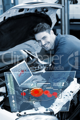 Composite image of engine interface