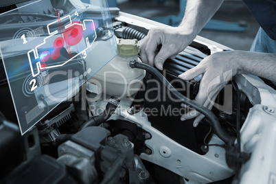 Composite image of engine interface