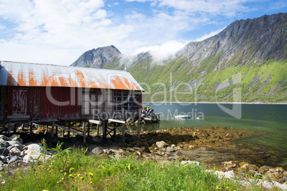 Gryllefjord, Senja, Norwegen