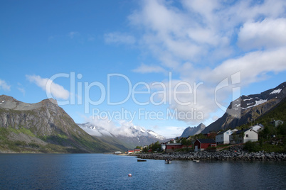 Gryllefjord, Senja, Norwegen