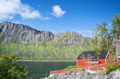 Gryllefjord, Senja, Norwegen