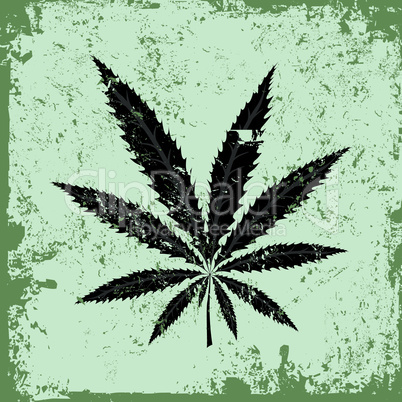 Green hemp floral inspiration background, cannabis leaf space background texture. Vector marijuana leaves illustration.
