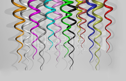 Party  party serpentine for design, background with place for text