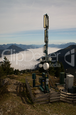 Mobilfunk Antenne Mast Gebirge Berge