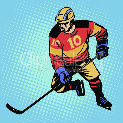 Hockey player number 10