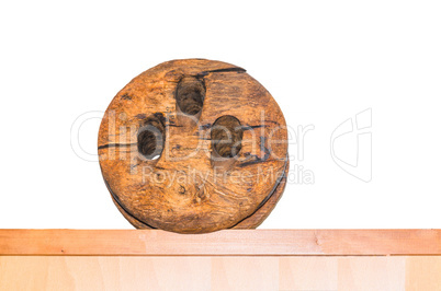 Antiker Flaschenzug         Antique wooden pulley