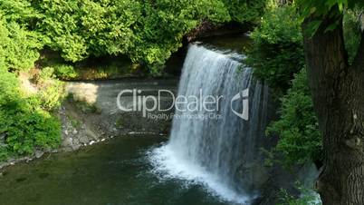 Breidal Veil falls waterfall in kagawong, ontario,canada view from top