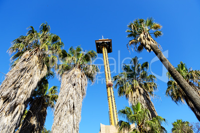 The Hurakan Condor Ride in Port Aventura theme park, Salou, Spai