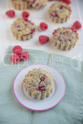 Himbeer Mohn Muffins