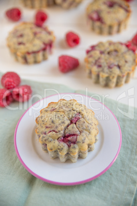 Himbeer Mohn Muffins