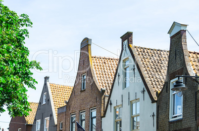 Holländischen Hausfassaden.