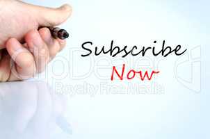 Subscribe now Hand Concept