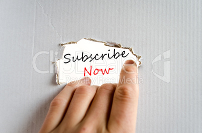 Subscribe now Hand Concept