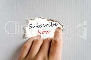 Subscribe now Hand Concept