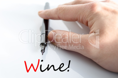 Wine Text Concept