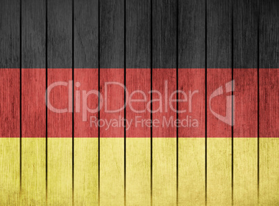 Wooden Flag Of Germany