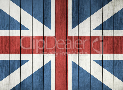 Wooden Flag Of Great Britain