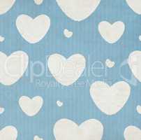 Grunge Pattern With Hearts