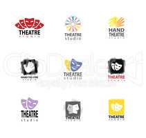 Set Of Theatre Studio Logo Design