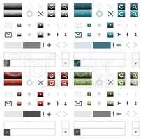 Set Of Web Design Elements