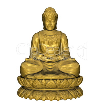 Golden Buddha - 3D render
