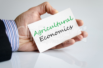 Agricultural economics Text Concept