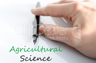 Agricultural science Text Concept