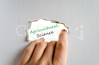 Agricultural science Text Concept