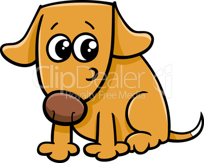 dog or puppy cartoon illustration