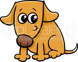 dog or puppy cartoon illustration