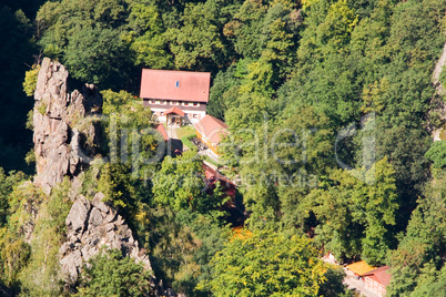 Restaurant im Bodetal unterhalb des Hexentanzplatz