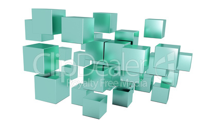 Metallic cubes