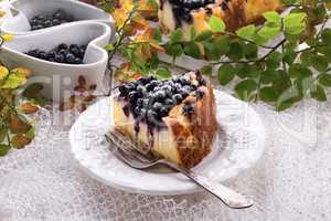 Cheesecake blueberries