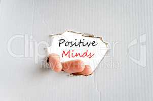 Positive minds Text Concept