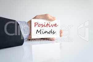 Positive minds Text Concept