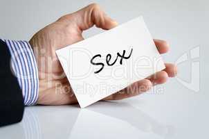 Sex Text Concept