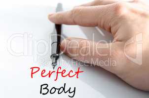 Perfect body Text Concept