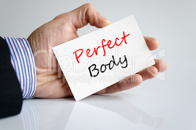 Perfect body Text Concept