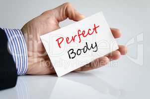 Perfect body Text Concept