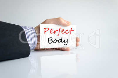 Perfect body Text Concept