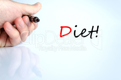Diet Text Concept