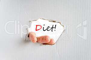 Diet Text Concept