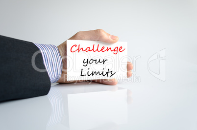 Challenge your limits Text Concept