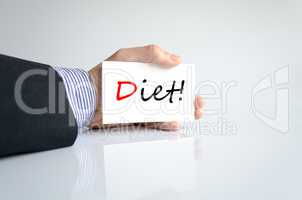 Diet Text Concept