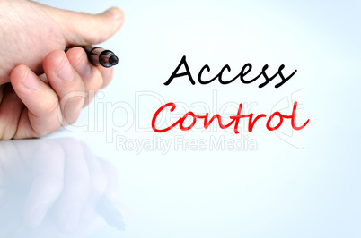 Access control Text Concept