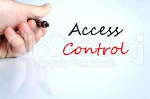 Access control Text Concept