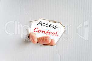 Access control Text Concept