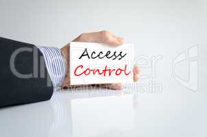 Access control Text Concept