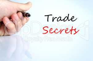 Trade secrets Text Concept