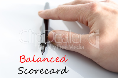 Balanced scorecard Text Concept